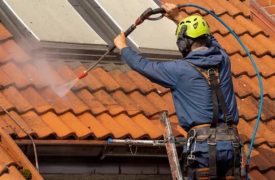 Démoussage et hydrofuge de toiture à Puessans